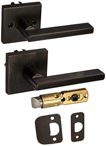 Picture of Kwikset 97200-853 Kwikset 91540-006 Venetian Bronze Halifax Square Hall/Closet Lever (EA)