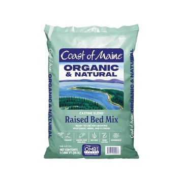 Picture of Coast Cutlery Co CA1000 Coast of Maine Organic & Natural Castine Blend Soil - Nutrient-Rich Garden Soil w/Mycorrhizae, Biochar - Enhanced Drainage & Aeration - for Raised Bed Gardening & Container Gardening (1 cu ft) (EA)
