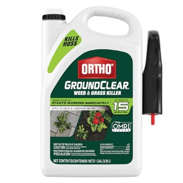 Picture of THE SCOTTS MIRACLE-GRO COMPANY 4613905 Ortho GroundClear Weed and Grass Killer with Comfort Wand, Kills Dandelions, Chickweed, Crabgrass, Moss and More in Patios and Landscapes, OMRI Listed, 1 gal. (EA)