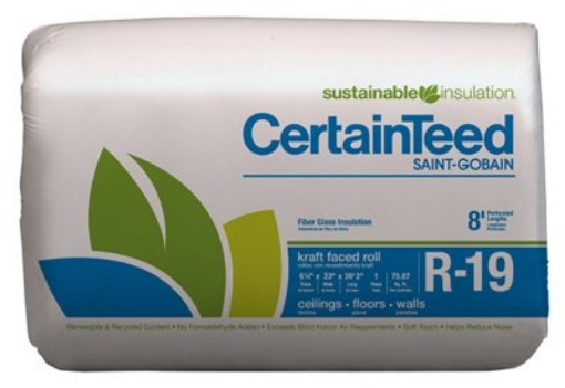 Picture of CERTAINTEED LLC CT90115 R19 23"x39' Kraft Roll (EA)