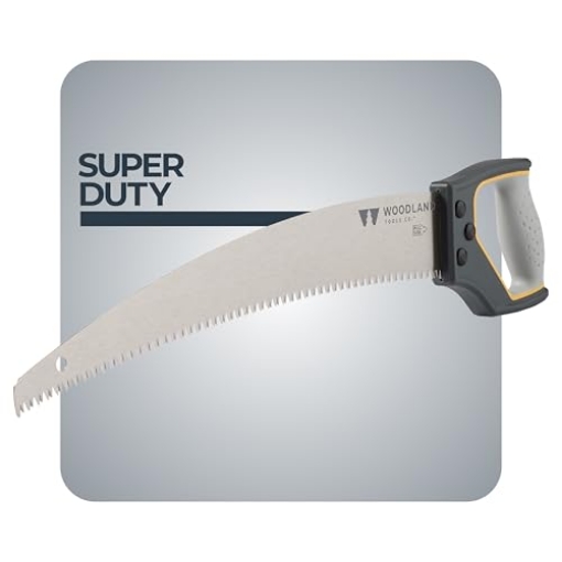 Picture of WOODLAND TOOLS INC 06-5004-100 Woodland Tools Super Duty D-Handle Pruning Saw – Curved Tree Saw with Hardened Steel Blade, Aggressive Teeth, Non Slip Grip – Manual Tool for Limb Cutting, Branch Removal, and Yard Work (EA)