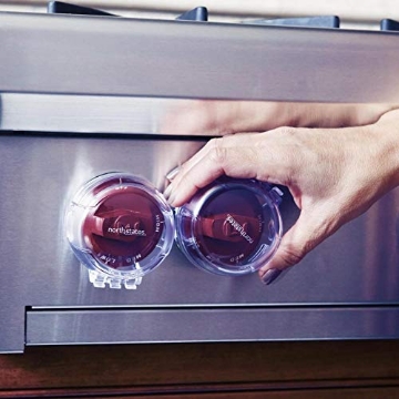 Picture of NORTH STATES 6150 Toddleroo by North States - Appliance Knob Covers for Baby Proofing: Stove Knob Safety Covers - 5 Pack - Clear (EA)