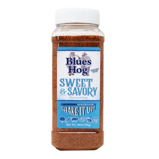 Picture of BLUES HOG LLC CP90812 Blues Hog Sweet & Savory Seasoning, Gourmet Dry Rub with Sweet Heat, All-Natural, Gluten-Free, Made in the USA (26 oz.) (EA)