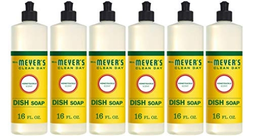 Picture of Mrs Meyers 17423 MRS. MEYER'S CLEAN DAY Liquid Dish Soap, Cruelty Free Formula, Honeysuckle Scent, 16 oz- Pack of 6 (PK-6-EA)