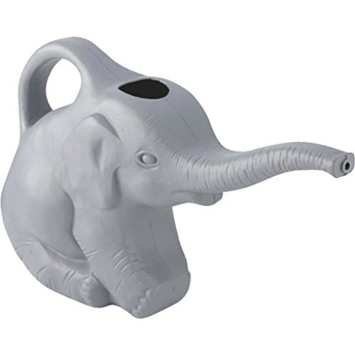 Picture of Living Accents 63182 Union 63182 Elephant Watering Can, 2 Quarts, 0.5 Gallons, Gray, Novelty Indoor Watering Can (EA)