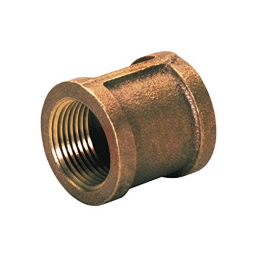 Picture of JMF COMPANY 4506861 JMF 1/4 in. FPT x 1/4 in. Dia. FPT Brass Threaded Coupling (PK-5-EA)