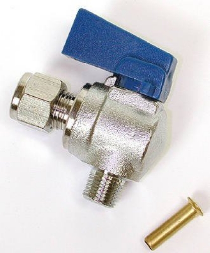 Picture of DIAL INDUSTRIES INC 9443 Dial 1 in. H x 2-3/4 in. W Stainless Steel Black Ball Valve (EA)