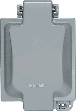 Picture of SIGMA ENGINEERED SOLUTIONS 14433M Sigma Engineered Solutions 14437 2-Gang Metal While-In-Use Weatherproof Cover, Gray (EA)