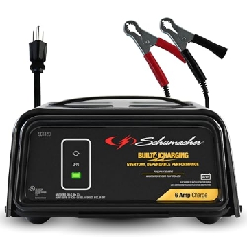 Picture of SCHUMACHER ELECTRIC(R) SC1320 Schumacher Electric 6A Car Battery Charger and Maintainer, 3-in-1 Solution, for 6V/12V Power Sport, Automotive, and Marine Batteries, SC1320 (EA)