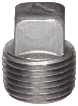 Picture of ANVIL INTERNATIONAL 8700159455 Anvil 8700159455, Malleable Iron Pipe Fitting, Square Head Plug, 1-1/2" NPT Male, Black Finish (EA)