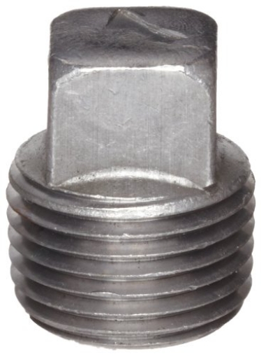 Picture of ANVIL INTERNATIONAL 8700159455 Anvil 8700159455, Malleable Iron Pipe Fitting, Square Head Plug, 1-1/2" NPT Male, Black Finish (EA)