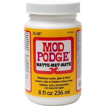 Picture of PLAID ENTERPRISES INC CS11301 Mod Podge Matte Sealer, Glue & Finish: All-in-One Craft Solution- Quick Dry, Easy Clean, for Wood, Paper, Fabric & More. Non-Toxic - Craft with Confidence, Made in USA, 8 oz., Pack of 1 (EA)