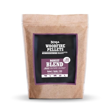 Picture of Ninja Star Games XSKOP2R Ninja Woodfire Pellets, Robust Blend 2-lb Bag, Up to 20 Cooking Sessions, 100% Real Wood Pellets, Only Compatible with Ninja Woodfire Grills & Ovens, Robust Blend, XSKOP2R (EA)