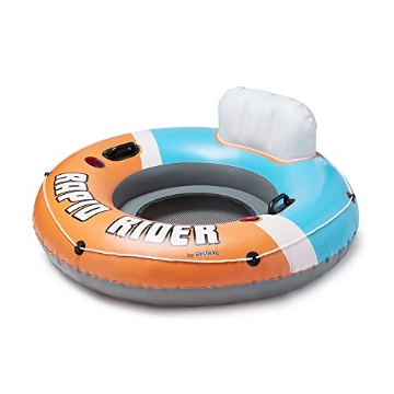 Picture of ACE TRADING - BW POOLS 43116E Bestway Hydro-Force Rapid Rider Inflatable River Tube Water Float for 1 Person with Built-in Backrest, Handles, and Cupholders, Orange (EA)