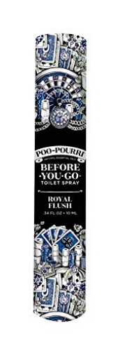 Picture of Poo-Pourri RF-10ML Poo-Pourri Royal Flush Eucalyptus and Spearmint Scent Odor Eliminator 10 ml Liquid - Case of: 1212 (PK-12-EA)