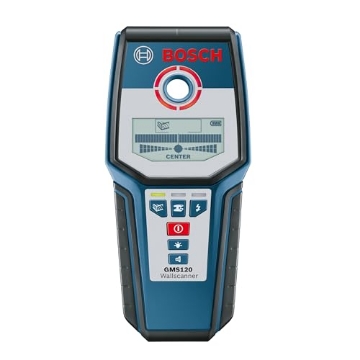 Picture of BOSCH SECURITY SYSTEMS, INC GMS 120 BOSCH GMS 120 Wall Scanner with Modes for Wood, Metal, and Live Wiring, Includes 9V Battery, Hand Strap, & Pouch (EA)