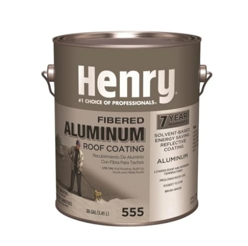 Picture of Henry Repeating Arms HE555042 Henry Company He555042 Fibered Aluminum Roof Coating, Gallon (Pack of 4) (PK-4-EA)