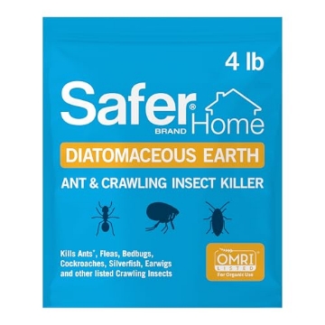 Picture of SAFER BRAND SH51703 Safer Home Diatomaceous Earth 4 lb Organic OMRI DE - Cockroach Killer Indoor Home, Bed Bug Killer, Kills Fleas, Ants, Silverfish, Earwigs & Crawling Insects (PK-4-EA)