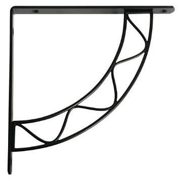 Picture of Knape & Vogt 200S BLK 8 Knape & Vogt Black Steel Bracket 7.8 in. L 100 lb. (EA)