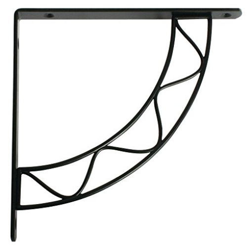 Picture of Knape & Vogt 200S BLK 8 Knape & Vogt Black Steel Bracket 7.8 in. L 100 lb. (EA)