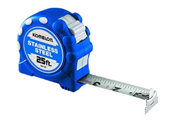 Picture of KOMELON USA CORP SS125 Komelon SS125 Gripper 25-Foot Stainless Steel Measuring Tape , Blue (EA)