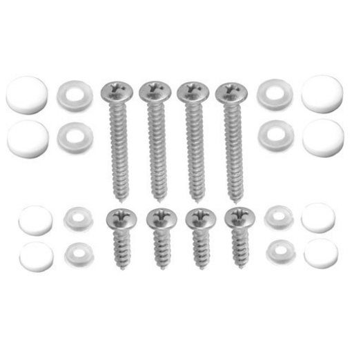 Picture of JOHN STERLING CD-0047 Knape & Vogt, White John Sterling CD-0047 Closet Pro Shelf Bracket Mounting Screws, Size (EA)