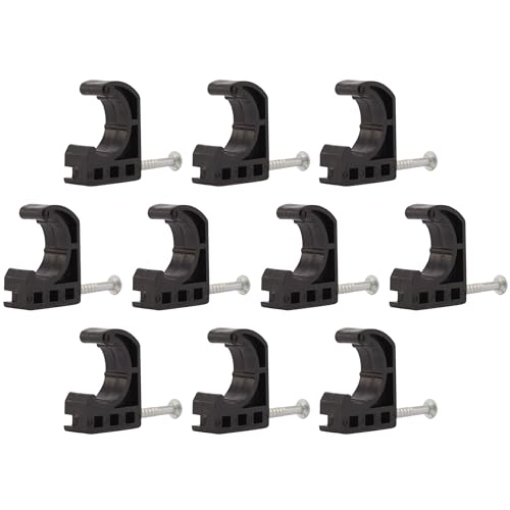 Picture of Shark Industries Ltd 23220 SharkBite 1/2 Inch Single Nail Half Clamp, J Hooks, Pack of 10, PEX Pipe, CTS, 23220 (EA)