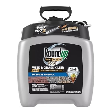 Picture of THE SCOTTS MIRACLE-GRO COMPANY 5725204 Roundup Dual Action 365 Weed & Grass Killer Plus 12 Month Preventer with Pump 'N Go 2 Sprayer, 1.33 gal. (PK-4-EA)