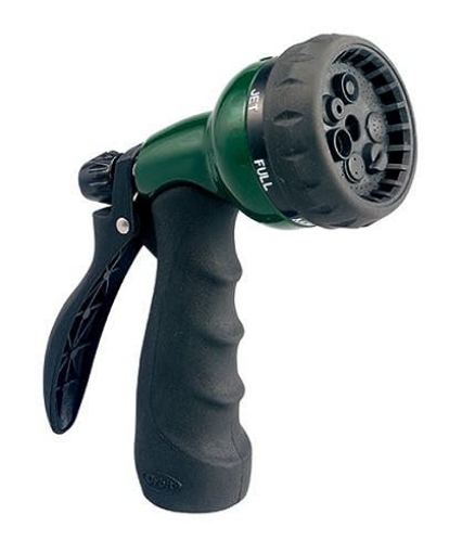 Picture of ORBIT IRRIGATION PRODUCTS INC 58230N Orbit 7-Pattern Zinc Turret Pistol Hose Spray Nozzle 58230N (EA)