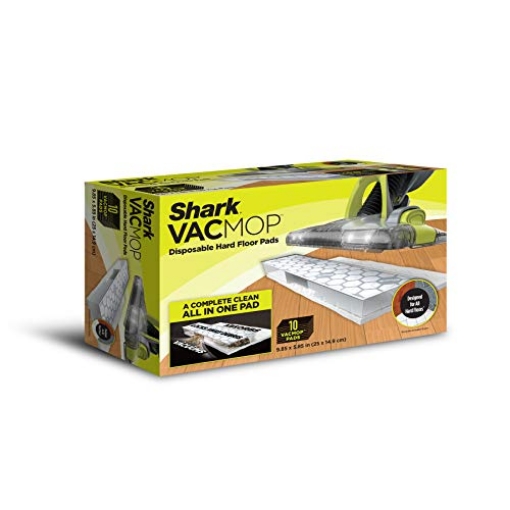 Picture of Shark Industries Ltd VMP10 Shark VMP10 Disposable Hard Floor Vacuum and Mop Pad VACMOP Refill, White, 10 Count (EA)