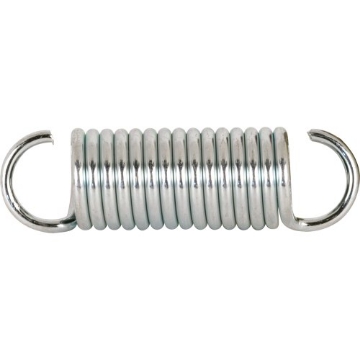 Picture of Prime SP 9617 Prime-Line SP 9617 Extension Spring, Spring Steel Construction, Nickel-Plated Finish, 0.105 GA x 3/4 in. x 2-5/8 in., Single Loop Open (2 Pack) (EA)