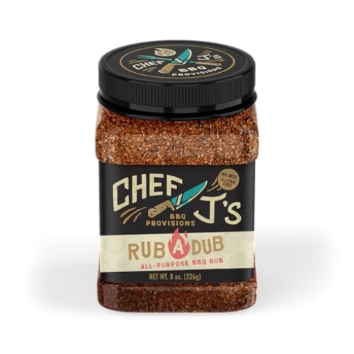 Picture of CHEF J'S BBQ PROVISIONS RUBADUB-CS Chef J's BBQ Provisions Rub-A-Dub, All-Purpose BBQ Rub Seasoning, 8 oz (EA)