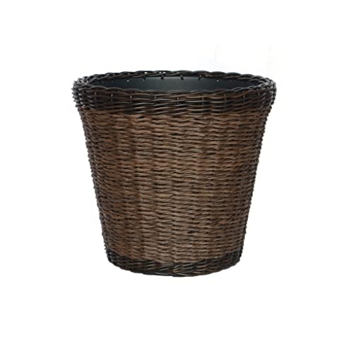 Picture of Infinite Peripherals 45028-L Infinita 7009037 15 in. x 17 in. Dia. PP Plastic Woven Wicker Planter44; Brown (EA)