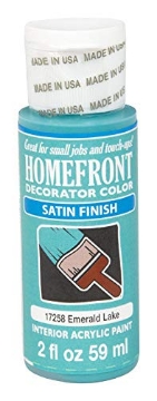 Picture of HOMEFRONT 17258 Homefront Satin Emerald Lake Hobby Paint 2 oz. (PK-3-EA)