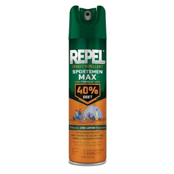 Picture of REPEL HG-33801 Repel Insect Repellent Sportsman Max Formula, Repels Mosquitoes, Ticks, Gnats, Biting Flies, 40% DEET (Aerosol Spray) 6.5 fl Ounce (EA)
