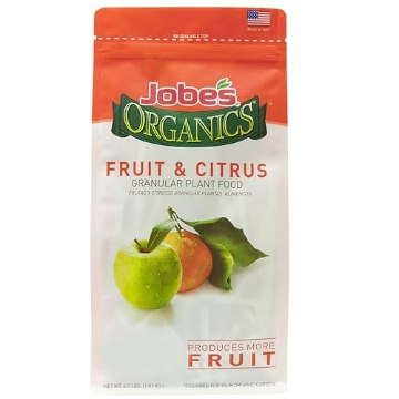 Picture of Jobes 09226 Jobe’s Organics Granular Garden Fertilizer, Easy Plant Care Fertilizer for Fruit and Citrus Plants and Trees, 4 lbs Bag (EA)