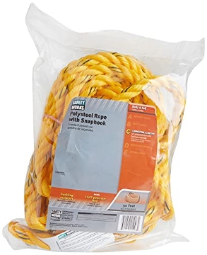 Picture of SAFETY WORKS 10096605 Safety Works 10096516 Rope Polysteel with Snaphook, 50-Foot (EA)