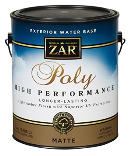 Picture of ZARGES 34913 ZAR Matte Clear Water-Based Polyurethane 1 gal. - Case of: 2;2 (PK-2-EA)