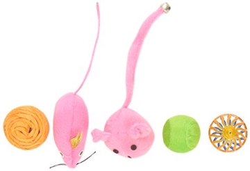Picture of CHOMPER IDC10064 Boss Pet Chomper Kylie's Brites 8-Piece Feather Mouse and Ball Toy Set for Pets (EA)