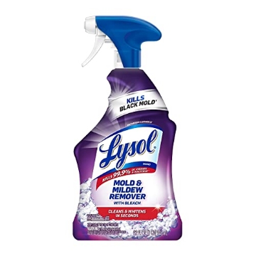 Picture of Lysol RAC78915 LYSOL Mold & Mildew Remover Spray with Bleach, DISINFECTS, Cleans and REMOVES Stains, for BATHROOMS, Showers and Kitchens, 32oz (Pack of 12) (CT-12-EA)