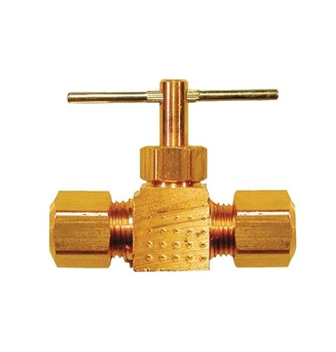 Picture of ACE TRADING - ZW 6JC052102421011 Homeplus+ 1/4 in. 1/4 in. Brass Needle Valve (PK-5-EA)