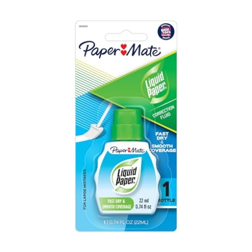 Picture of SANFORD PAP5640415 Liquid Paper® Smooth-Coverage Correction Fluid, Fast Dry, 22 mL Bottle (EA)