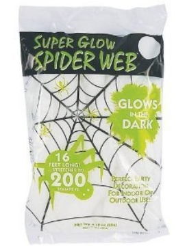 Picture of FUN WORLD 9558ACE Glow in Dark Spiderweb (EA)