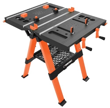 Picture of OMNITABLE E0130138 Disston OmniTable Elite Portable Workbench Worktable Sawhorse with Extra Large Work Surface with Built in Clamps. Easy Table Setup and Holds up to 440Lbs (EA)