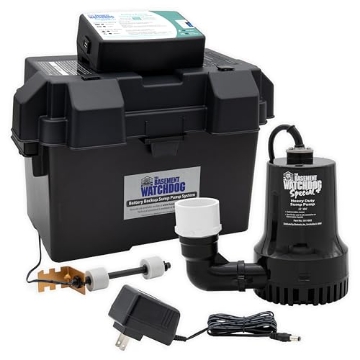 Picture of GLENTRONICS INC BWSP The Basement Watchdog Special CONNECT Battery Backup Sump Pump System - Up to 2,600 GPH - WiFi-Capable w/Add-on Module (BWSP) (EA)