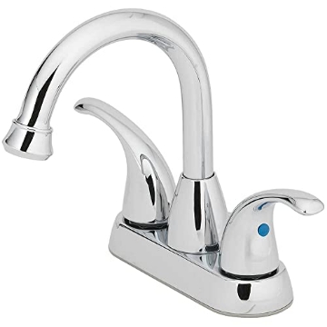 Picture of OakBrook 67656W-6001 OakBrook Coastal Chrome Two Handle Lavatory Pop-Up Faucet 4 in. (EA)