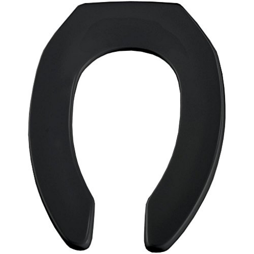 Picture of MAYFAIR BY BEMIS 1955CT-047 Bemis Elongated Black Plastic Toilet Seat (EA)