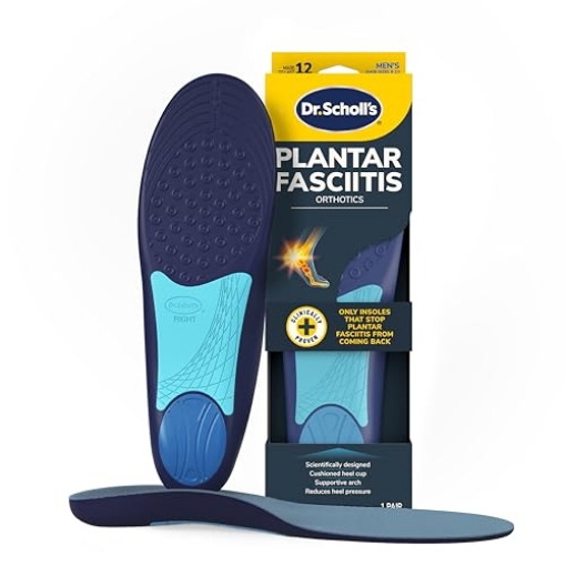 Picture of SCHOLLS CO 87101886 Dr. Scholl’s Plantar Fasciitis Relief Orthotic Insoles for Men - The Only Proven Insole to Stop Plantar Fasciitis from Coming Back, Immediately Relieves Pain, Heel Spurs, Arch Support Inserts (PR-2-EA)