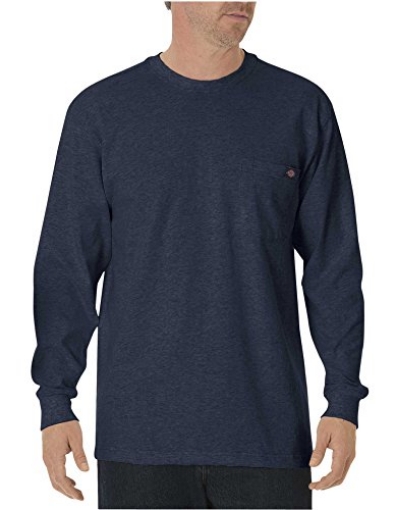 Picture of WILLIAM H. HARVEY COMPANY WL450DNM Dickies Men's Long Sleeve T-Shirt, Cotton, Dk Navy, Medium (EA)