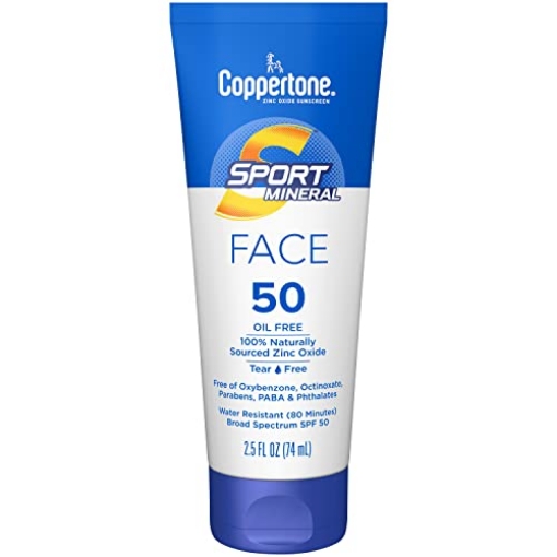 Picture of BEIERSDORF INC 28688 Coppertone Sport Mineral Face Sunscreen Lotion SPF 50 | Zinc Oxide Mineral Sunscreen | 2.5oz (EA)